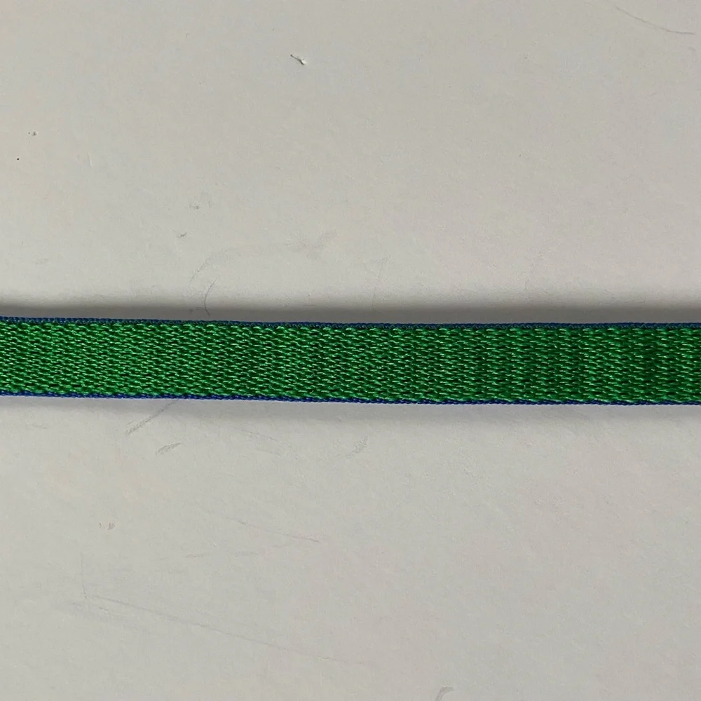 Lupine Lead Leash 2 Feet Short 1” Wide Peacock Green Blue 24” EUC birds pet dog